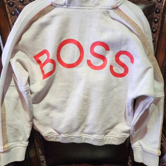 BOSS girls zip up hoodie - Picture 3 of 10